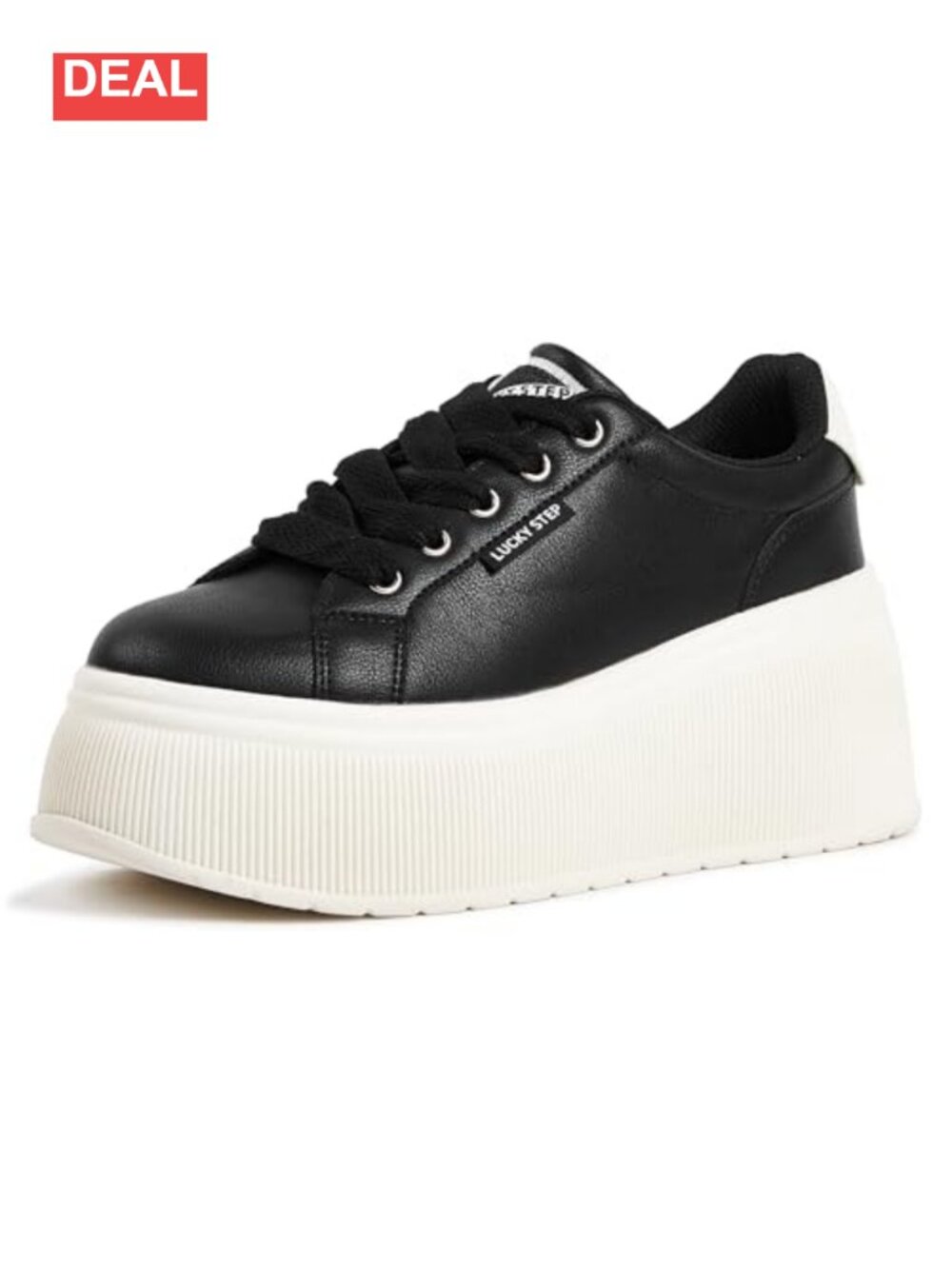 Platform Wedge Canvas Sneakers Lace-Up Comfort Shoes